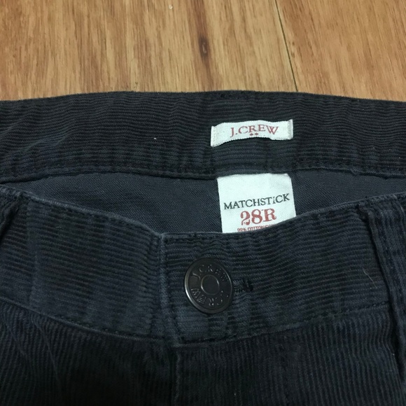 J. Crew Dark Grey Corduroy Matchstick Pants - Picture 4 of 5